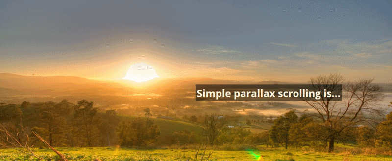 simple parallax