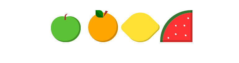 pure css fruit