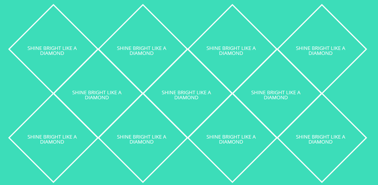 CSS3 diamond grid