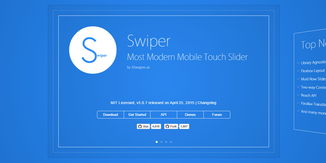 Swiper - Modern Mobile Touch Slider